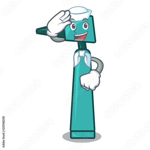 Sailor otoscope character cartoon style