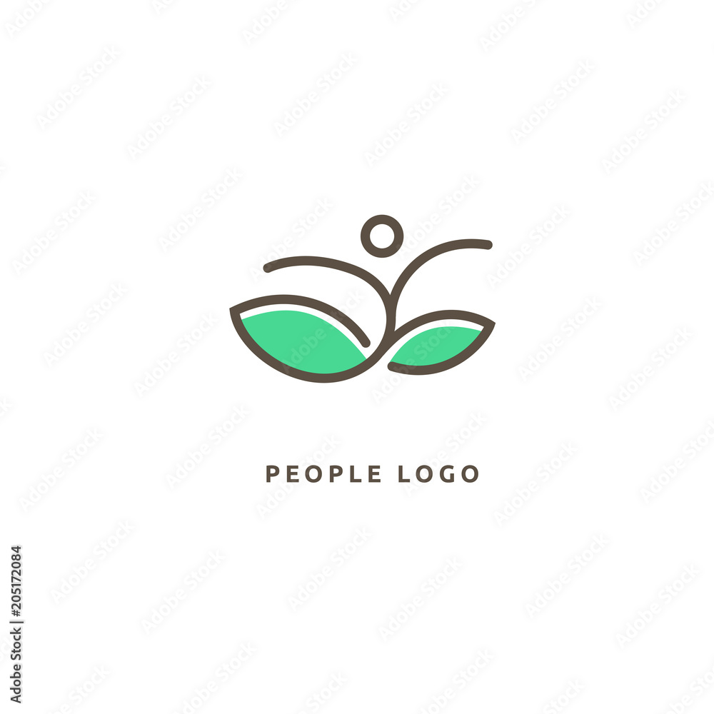 Abstract nature logo icon vector design. healthy food, ecology, spa, business, diet vector logo Abstract nature logo icon vector design. healthy food, ecology, spa, business, diet vector logo