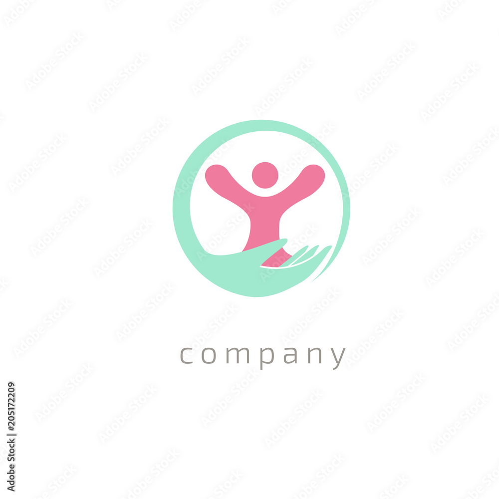 Abstract community logo icon vector design. Creative agency, social work, teamwork, business, advertising vector logo Abstract community logo icon vector design. Creative agency, social work, teamwork, business, advertising vector logo