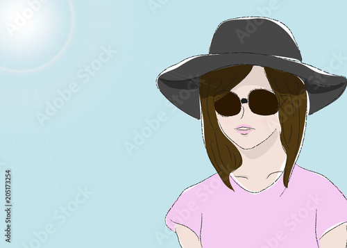 UVカット　女性