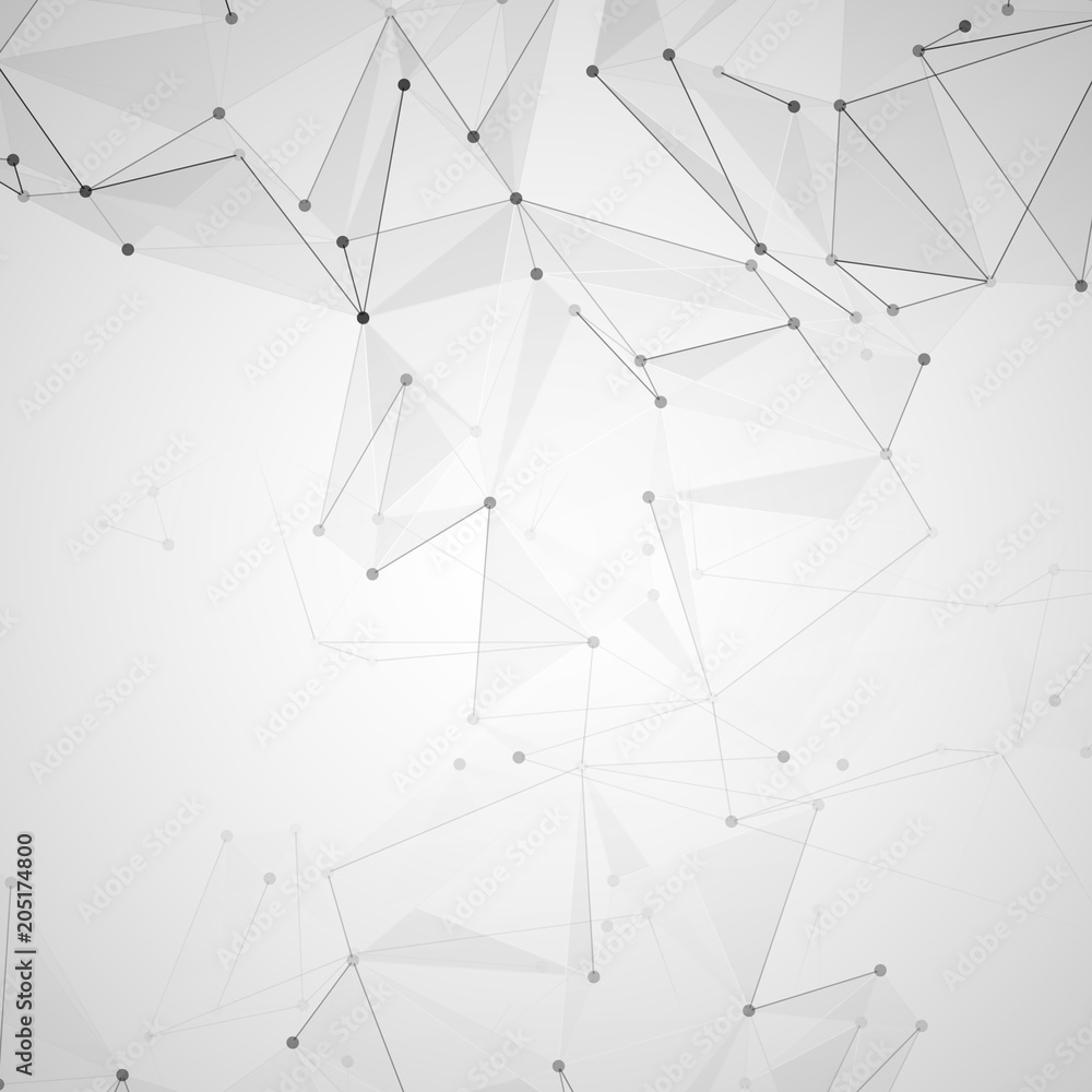 Abstract polygonal space. Background with connecting dots and lines. The concept illustration Abstract polygonal space. Background with connecting dots and lines. The concept illustration