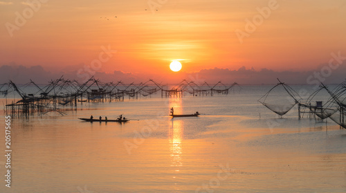Scenic view of Pakpra early in the beautiful morning.