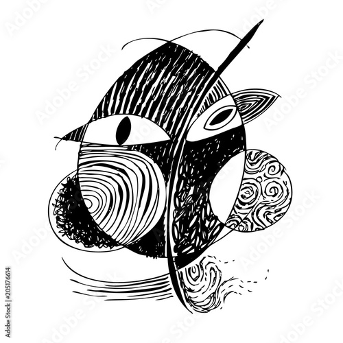 abstract design face
