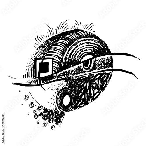 abstract design face