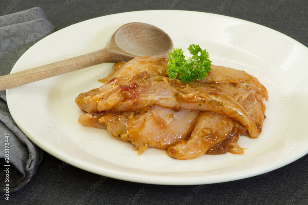 filet de poulet mariné filet de poulet mariné