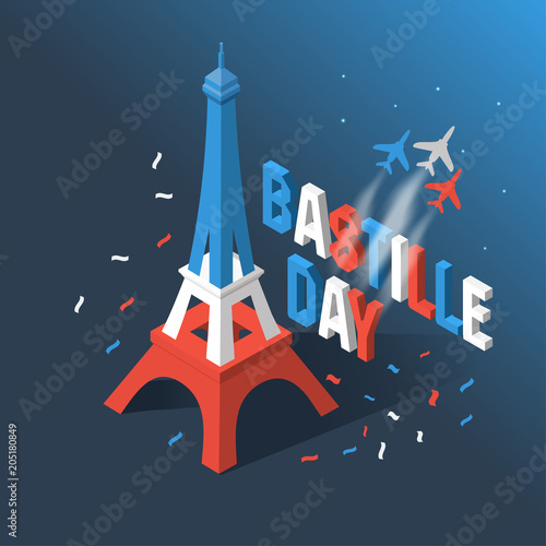 Fotografía Bastille Day, Independence Day of France, symbols