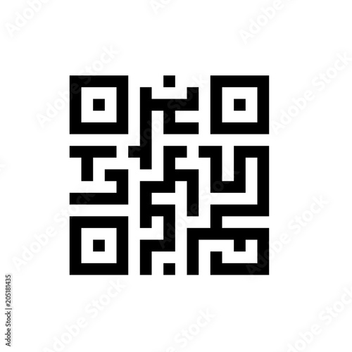 modern digital information data qr code