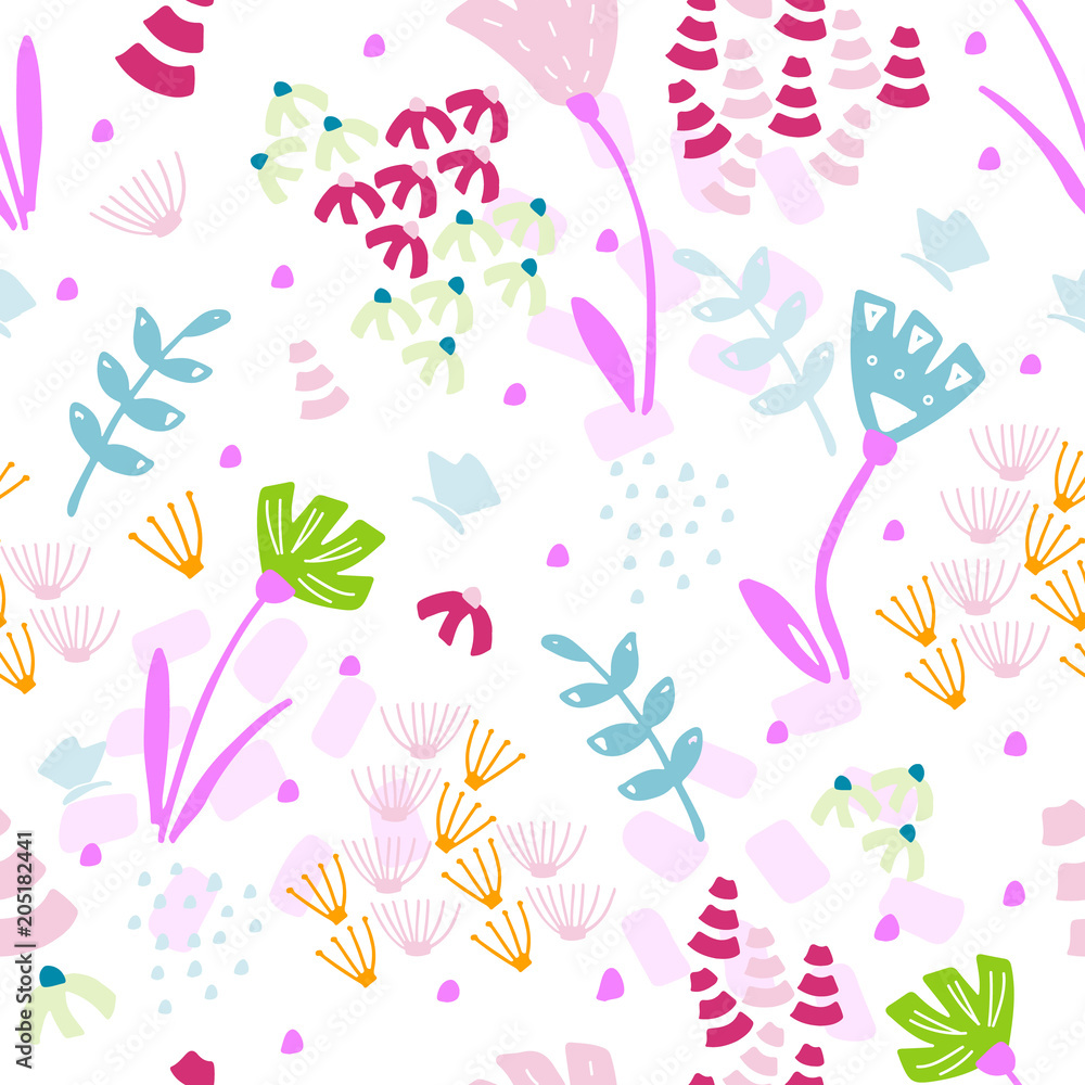 Seamless pattern with floral Seamless pattern with floral