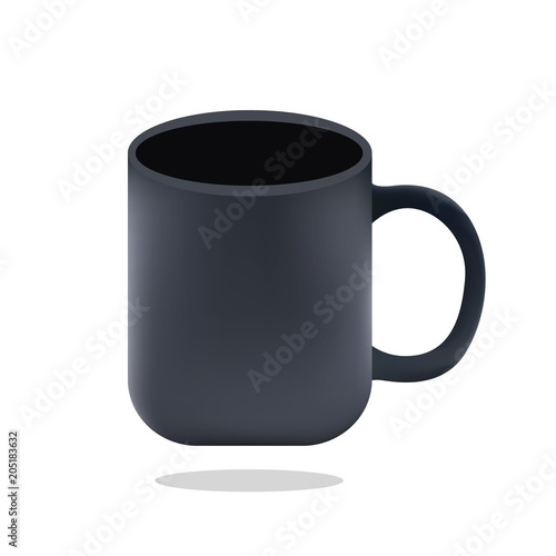 Black Realistic Cup
