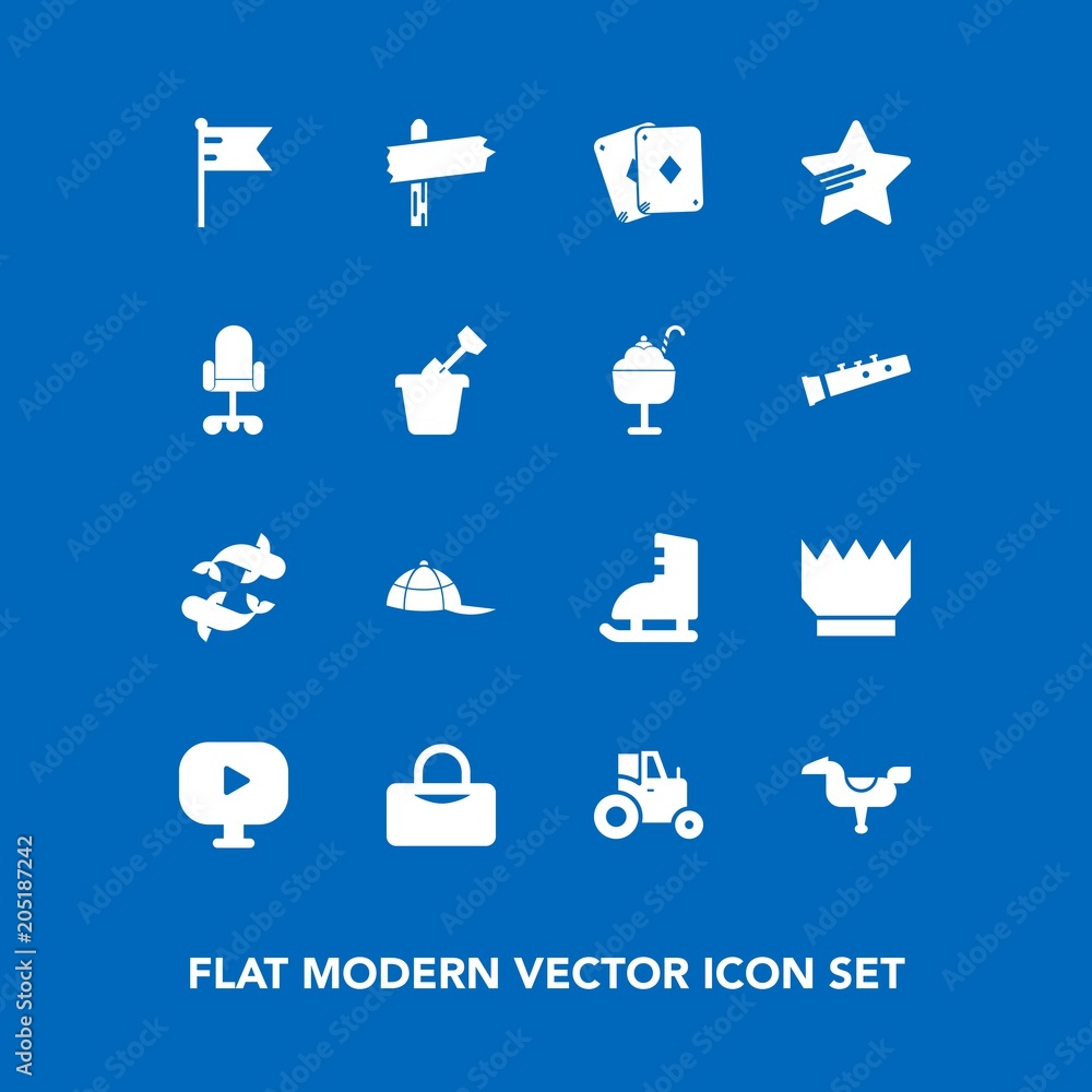 Modern, simple vector icon set on blue background with direction, winter, queen, luxury, clothing, food, white, royal, sport, happy, play, ice, horse, office, sign, tractor, media, headwear, sea icons Modern, simple vector icon set on blue background with direction, winter, queen, luxury, clothing, food, white, royal, sport, happy, play, ice, horse, office, sign, tractor, media, headwear, sea icons