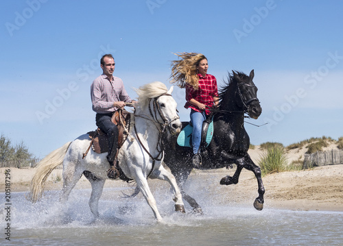 riders on the beach