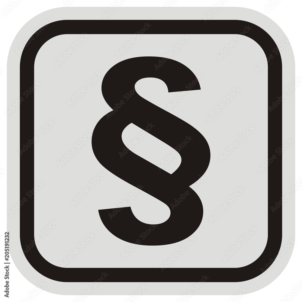 paragraph, symbol at black and gray frame, letter paragraph, symbol at black and gray frame, letter