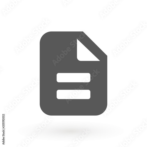 document icon illustration isolated vector sign symbol. checklist icon  stock vector illustration flat design.