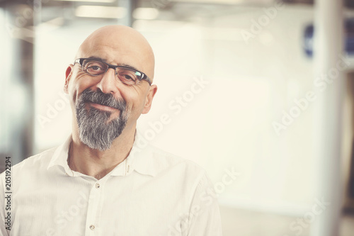 Portrait of mature man smiling