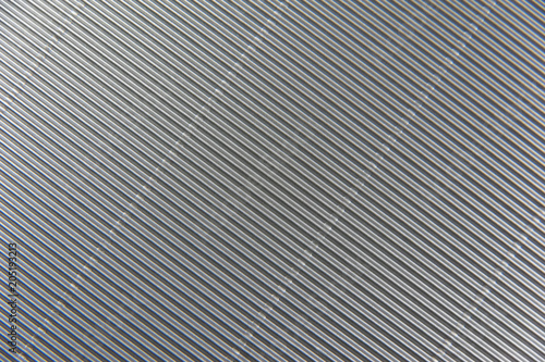Texture of silver corrugated metallic paper background