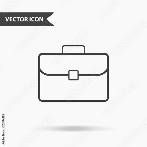 Modern and simple vector illustration of a diplomat bag icon. Flat image with thin lines for application, presentation, website, business presentation, infographics on an isolated background