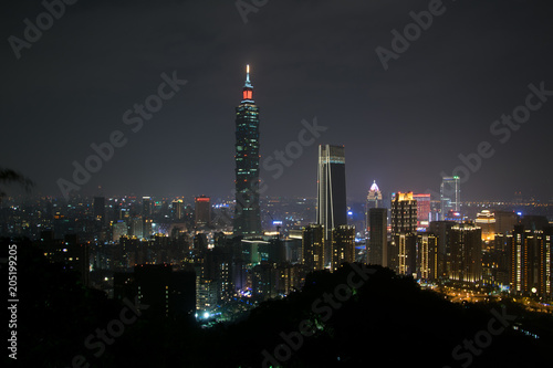 Taipei 101 from elephant mountan