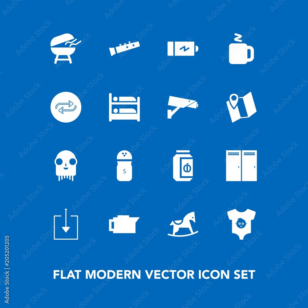 Modern, simple vector icon set on blue background with door, electricity, cute, cafe, home, caffeine, meat, coffee, horse, clothes, spice, web, fiction, monster, music, hot, energy, entrance icons Modern, simple vector icon set on blue background with door, electricity, cute, cafe, home, caffeine, meat, coffee, horse, clothes, spice, web, fiction, monster, music, hot, energy, entrance icons