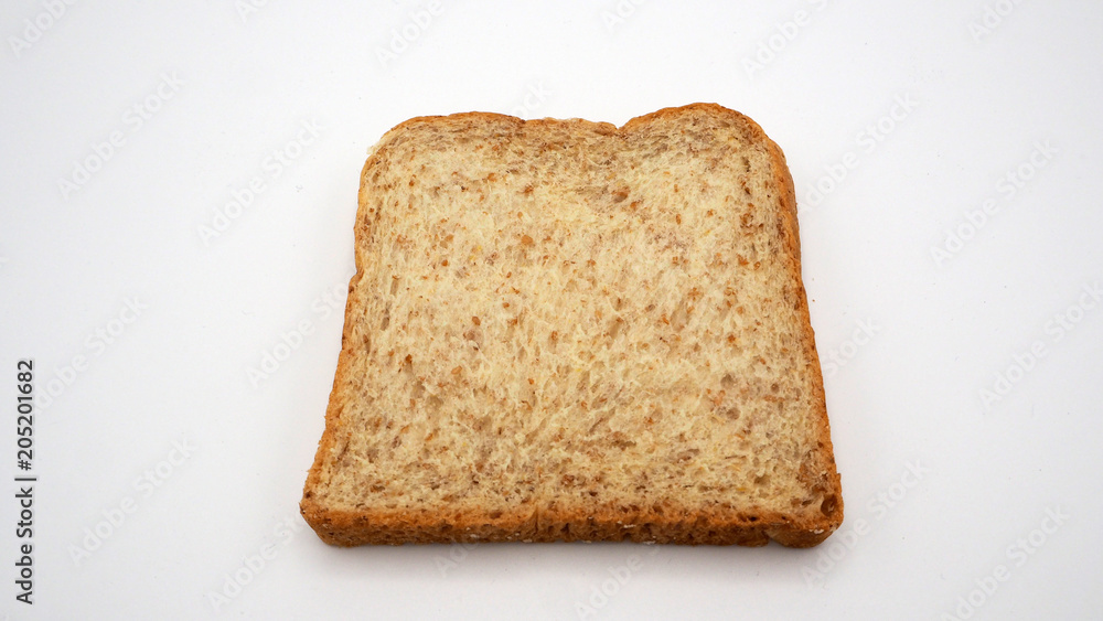 bread on white background top angle view bread on white background top angle view