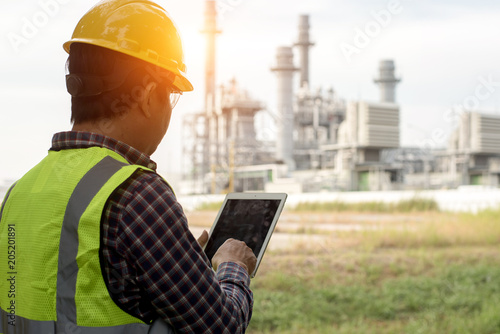 Engineers working in power stations.