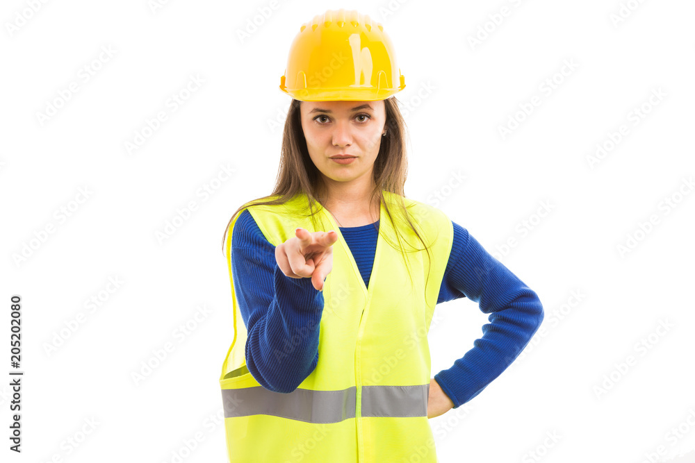 I'm watching you concept with young female architect. I'm watching you concept with young female architect.