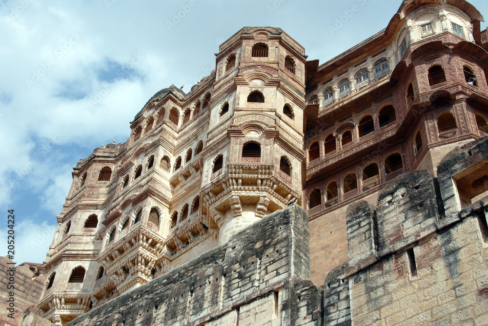 Obraz premium Fort Méhrangarh, Jodhpur, Rajasthan, Inde