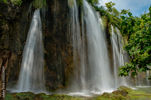 Fototapeta Naklejka Na Ścianę i Meble -  Wasserfälle im Nationalpark Plitvicer Seen