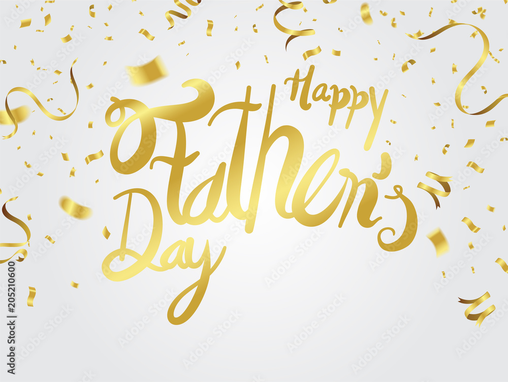 Fathers Day Card or background. vector illustration