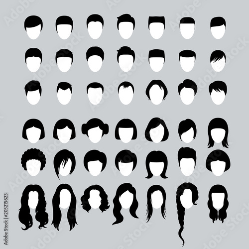 Hair Silhouettes