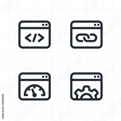 Windows & Settings - Contour Icons . A set of professional, pixel-perfect icons.