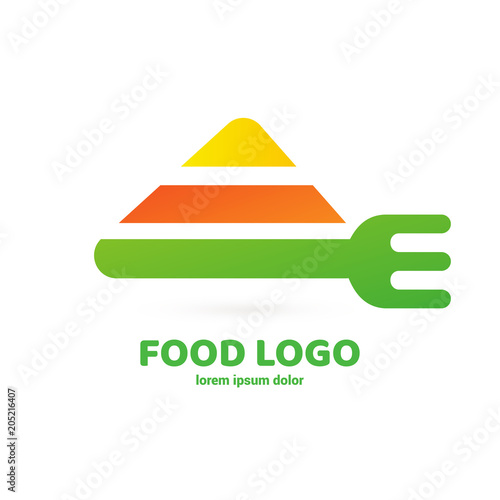 Illustration of business logotype restaurant and cafe.