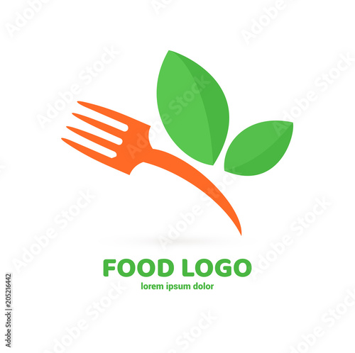 Illustration of business logotype restaurant and cafe.