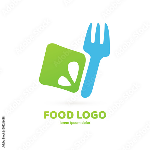 Illustration of business logotype restaurant and cafe.