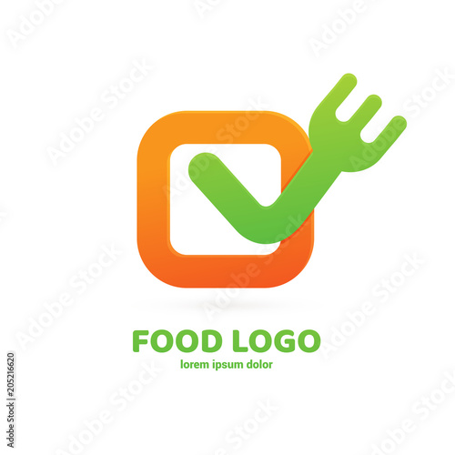 Illustration of business logotype restaurant and cafe.