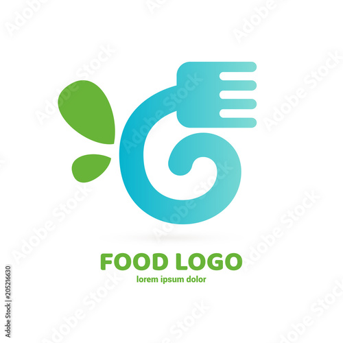 Illustration of business logotype restaurant and cafe.