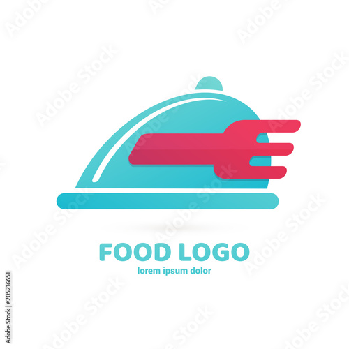 Illustration of business logotype restaurant and cafe.