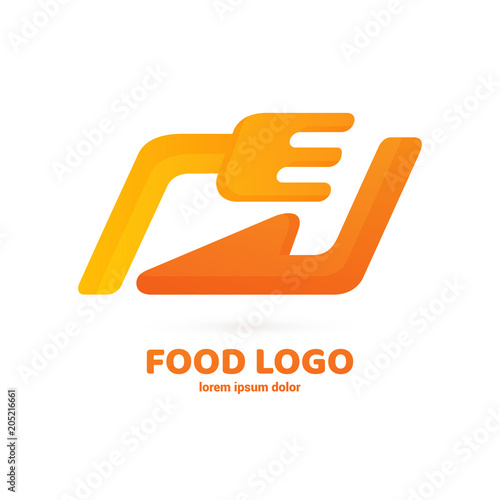 Illustration of business logotype restaurant and cafe.