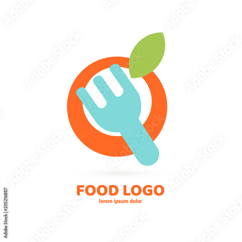 Illustration of business logotype restaurant and cafe.
