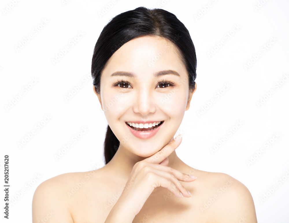 close up Beautiful woman face close up Beautiful woman face