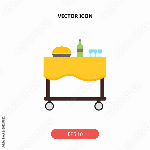 food cart vector icon