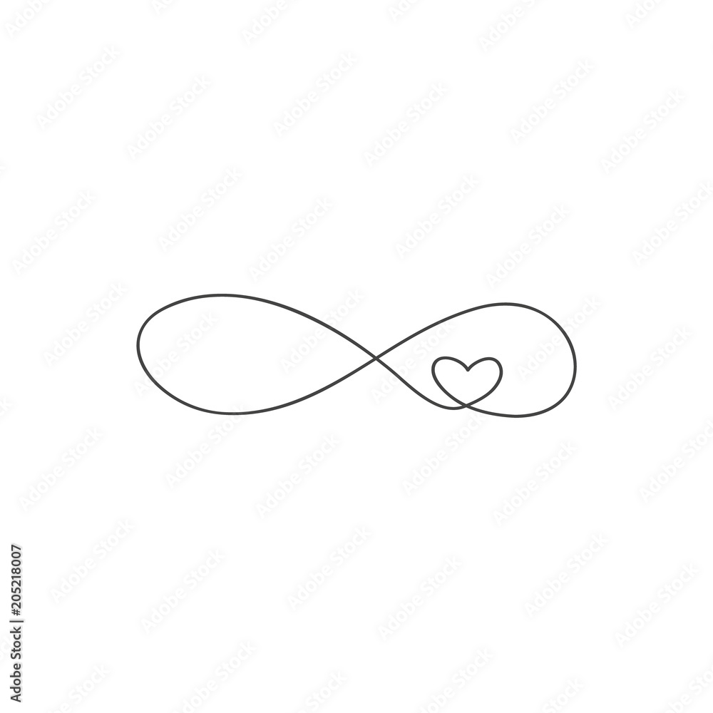 sign of infinity and heart icon. Element of wedding for mobile concept and web apps illustration. Thin line icon for website design and development, app development. Premium icon on white background sign of infinity and heart icon. Element of wedding for mobile concept and web apps illustration. Thin line icon for website design and development, app development. Premium icon on white background