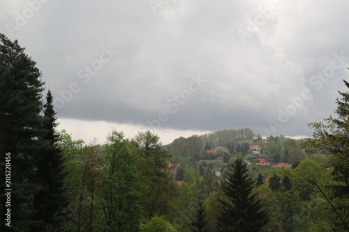 Gewitterwolken rund um Sebnitz