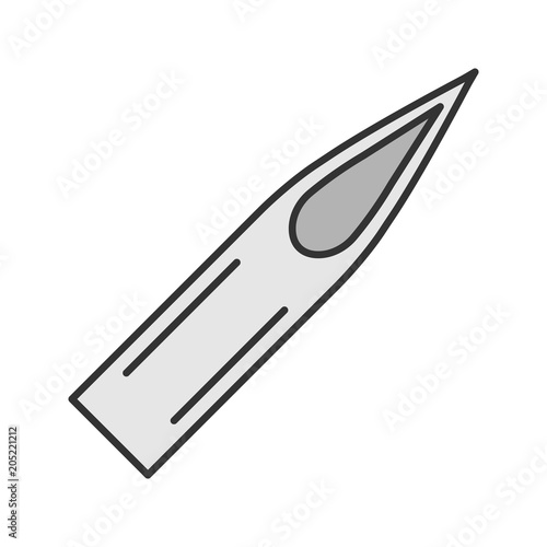 Tattoo needle tip color icon