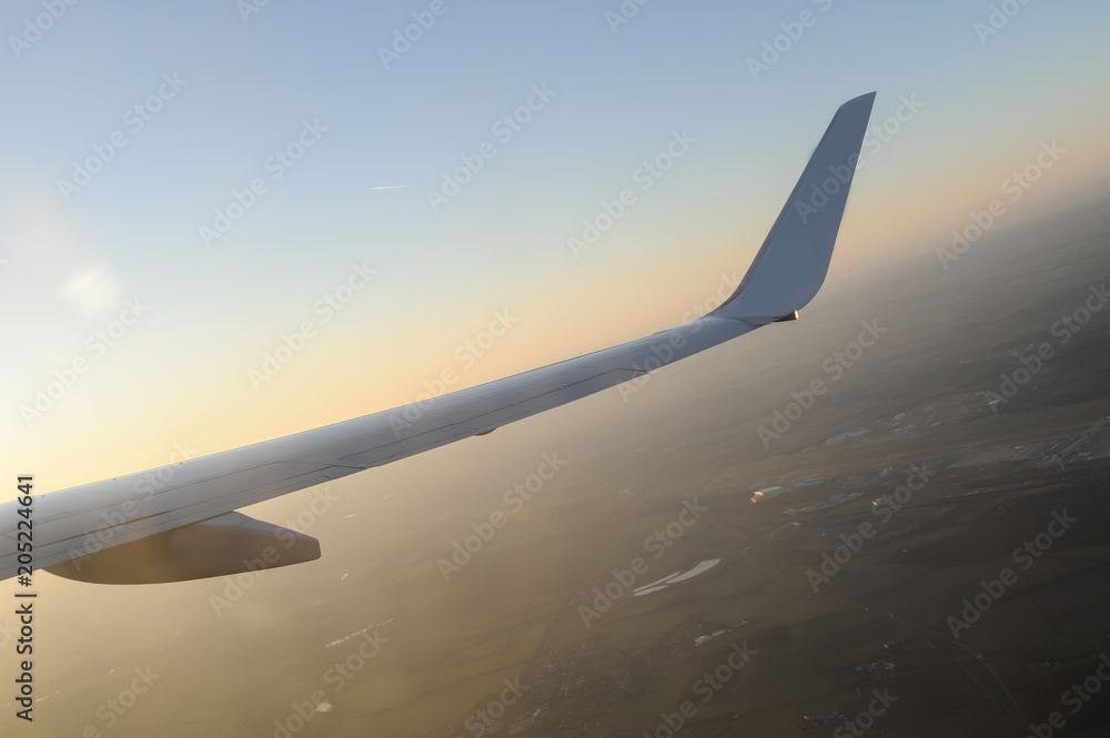 Obraz premium Himmel Flugzeug Landschaft Stimmung 