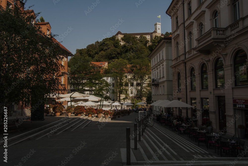 Ljubljana street Slovenian