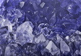 dark blue sapphire crystals macro backgrond