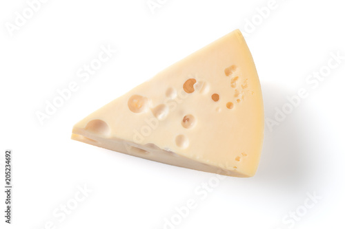 Cheese isolated on white background. With clipping path.