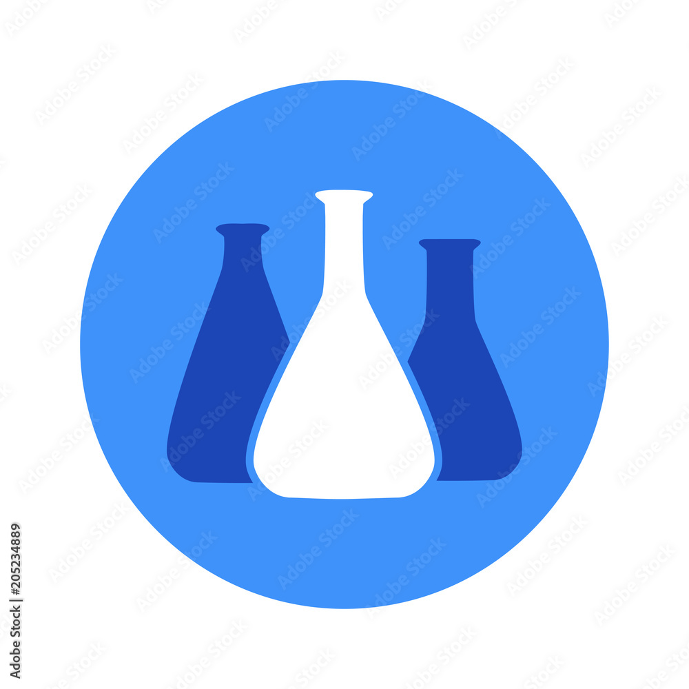 Vector illustration of chemical lab test tube icon Vector illustration of chemical lab test tube icon