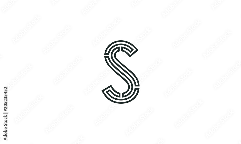 S symbol vector S symbol vector