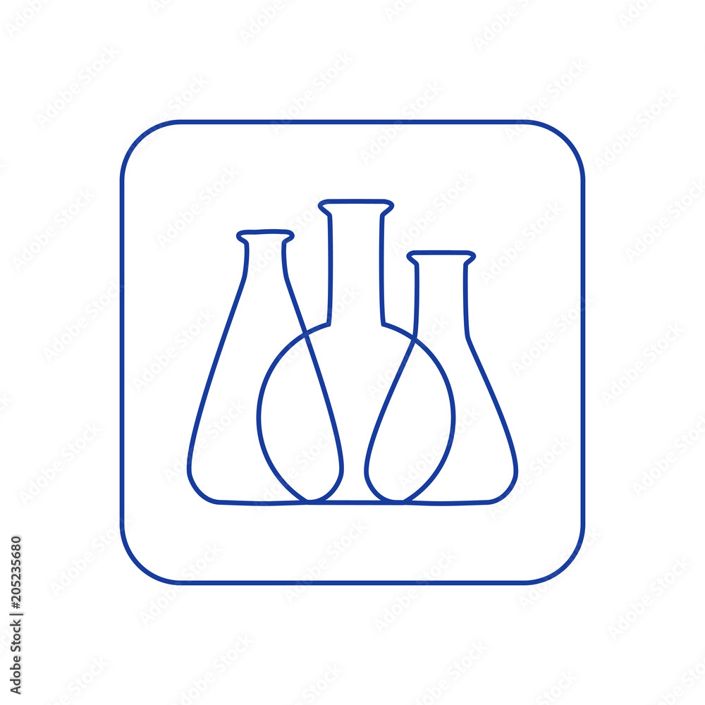 Vector illustration of chemical lab test tube icon Vector illustration of chemical lab test tube icon